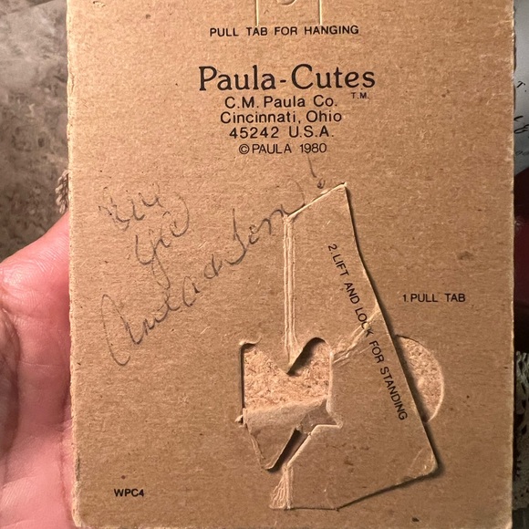 Vintage Paula Cutes Hanging Plaque “I Love You Mom” 80s picture - frame - decor - Picture 3 of 8